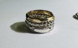 Facette Ring schmal 2,5 mm, gold